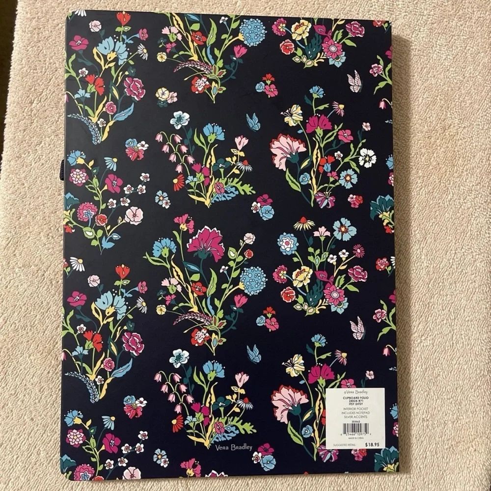 NWT Vera Bradley Itsy Ditsy Clipboard Folio Retired pattern
